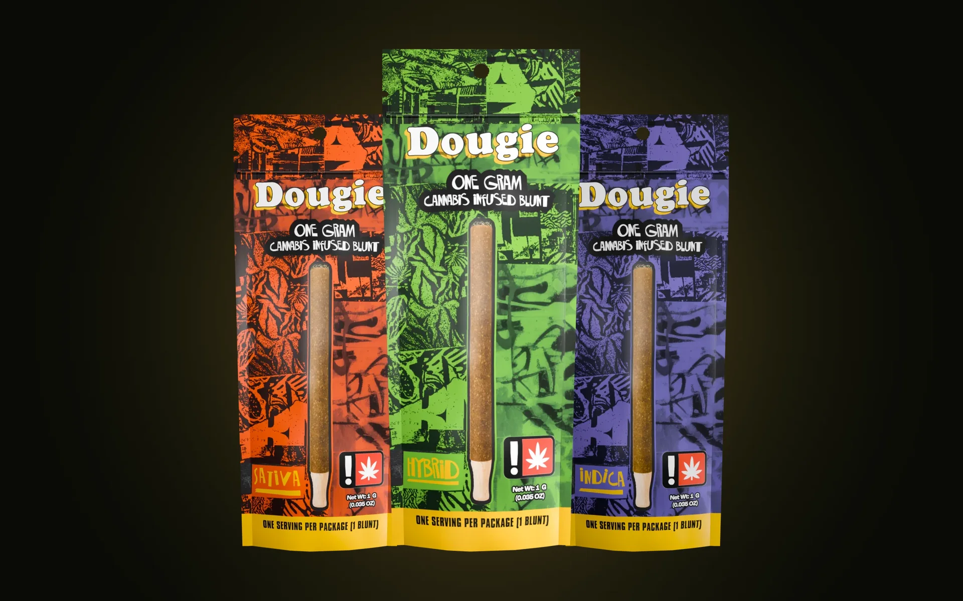 Dougie — Packaging · Infused Blunts & POS