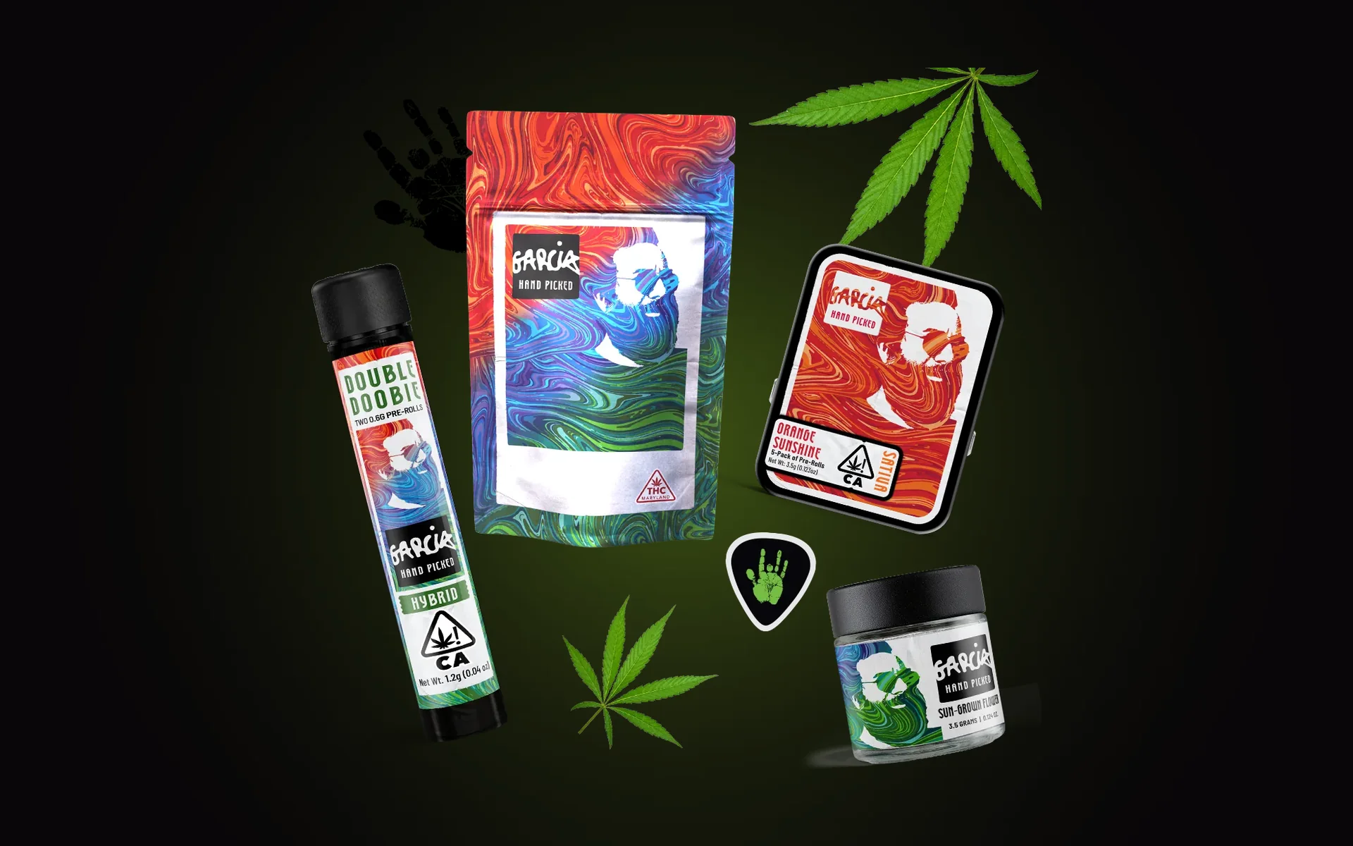 Garcia HandPicked — Packaging · Flower / Edibles / Pre-rolls